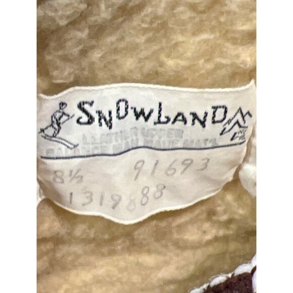 Snow Land Women’s Vintage Faux Fur Sherpa Lined Snow Winter Boots Size 8.5 Brown - Picture 5 of 6